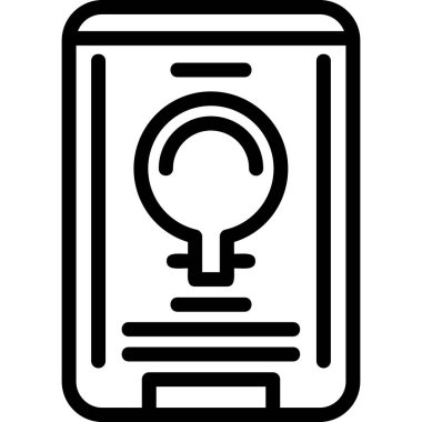 cep telefonu ikonu vektör illüstrasyonu