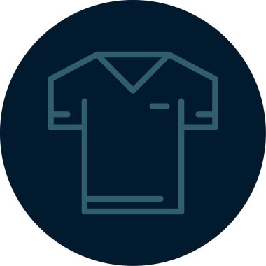 t-shirt simgesi, vektör illüstrasyonu