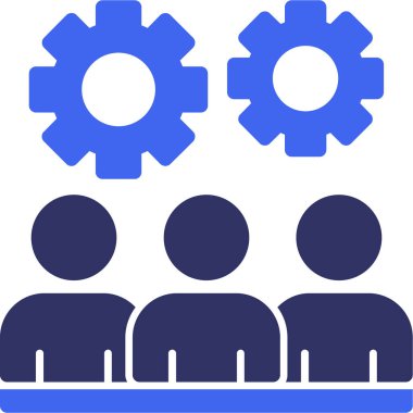 grup insanları ikon vektör illüstrasyonu