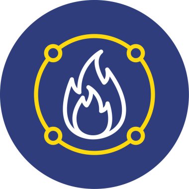 Ateş simgesinin vektör illüstrasyonu