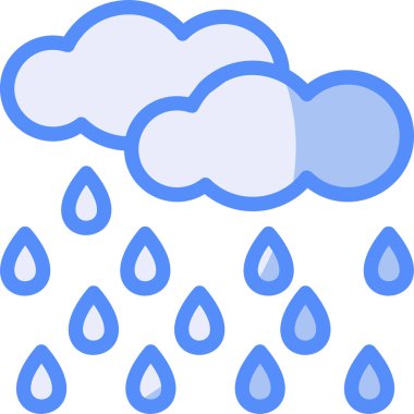 yağmur bulutu hava simgesi