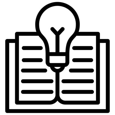 eğitim ve bilgi satırı simgesi.