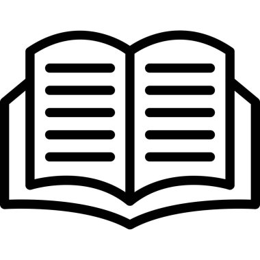 kitap simgesi, vektör illüstrasyonu