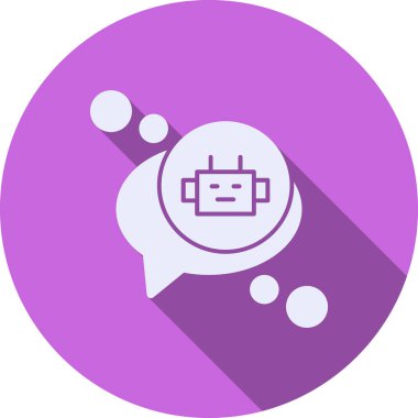 Sohbet simgesi vektör illüstrasyonu