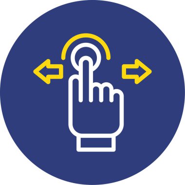 Dokunma simgesinin vektör illüstrasyonu