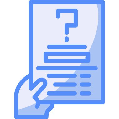 Belge. Web simgesi basit illüstrasyon