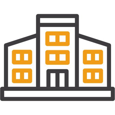 Otel ikonu. Basit resimleme