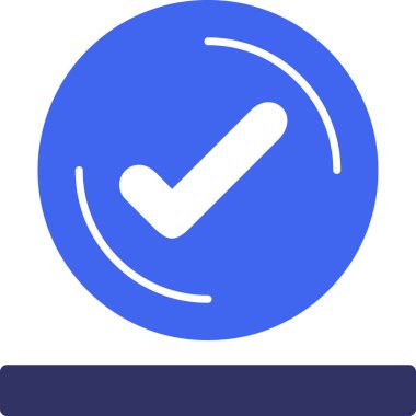 işaret simgesini işaretle, vektör illüstrasyonu