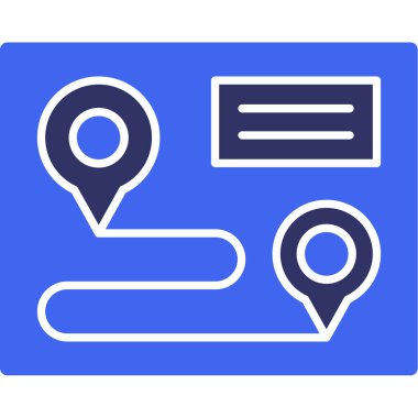 harita konumu ikon vektör illüstrasyonu