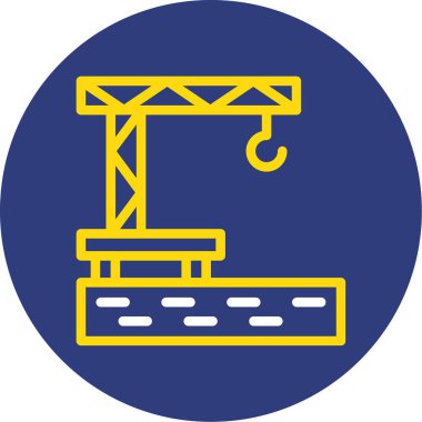 Vinç simgesinin vektör illüstrasyonu