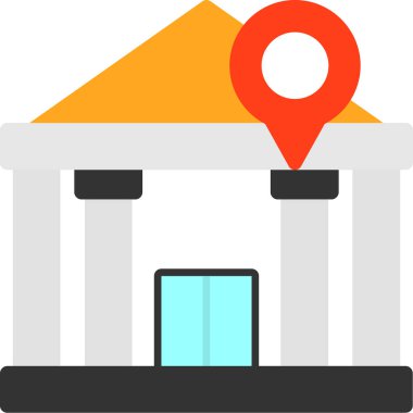 bina konumu simgesi düz biçimli