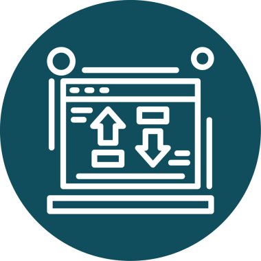 tarayıcı web simgesi basit tasarım