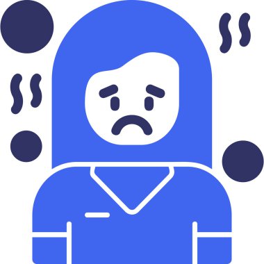 üzgün yüz simgesi vektör illüstrasyonu