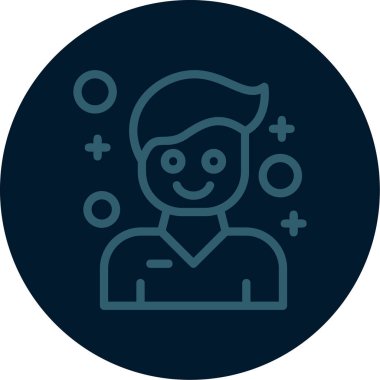 İnsan simgesinin vektör illüstrasyonu