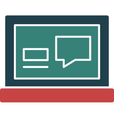 Web düz renk simgesi. vektör simgesi