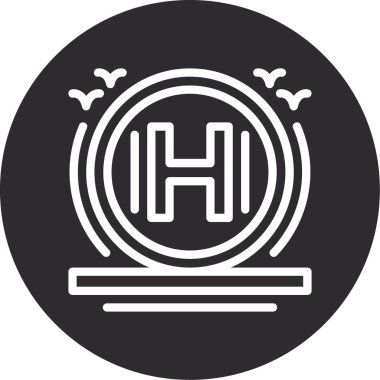 Bir ev simgesinin vektör illüstrasyonu