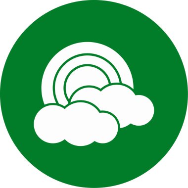 Bulut. Web simgesi basit tasarım