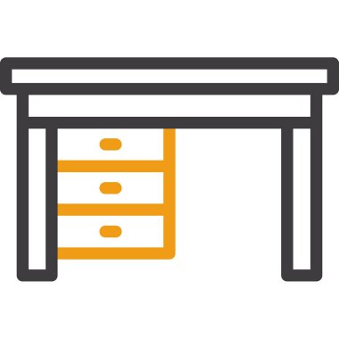 tablo vektörü ince çizgi simgesi