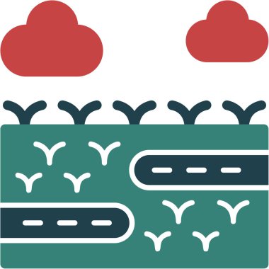 Bulut. Web simgesi basit illüstrasyon