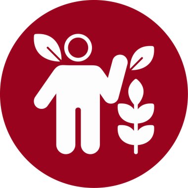 Gıda ve sağlık simgesinin vektör illüstrasyonu