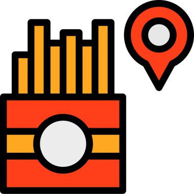 konum pin haritası simgesi - taslak biçimi