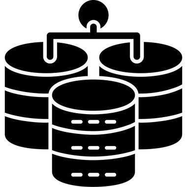 veri veritabanı veri simgesi katı biçiminde