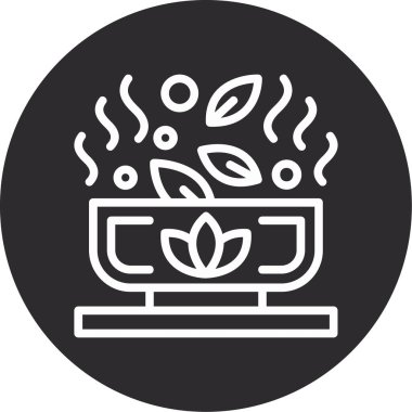 vektör sıcak kahve simgesi