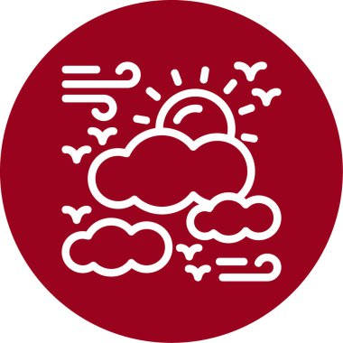 vektör bulut simgesi, illüstrasyon