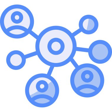 iş ağı bağlantı simgesi doldurulmuş ana hat biçimi