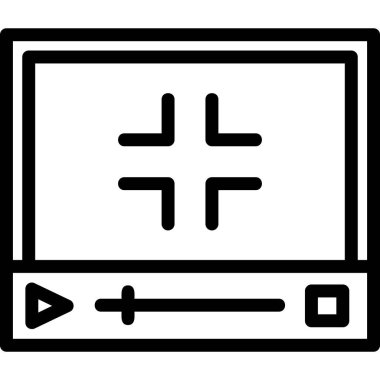 Elektronik teknoloji simgesi ana hat biçiminde