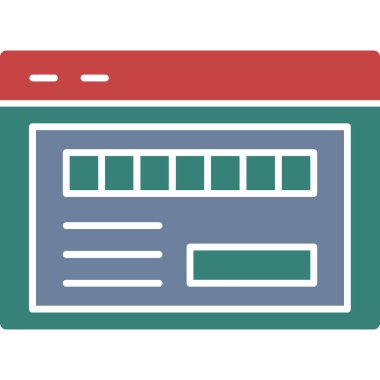 Web tasarım vektörü simgesi