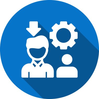 İş adamı. Basit illüstrasyon