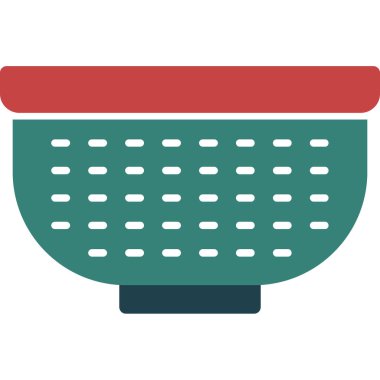 yemek kabı simgesi, vektör illüstrasyonu