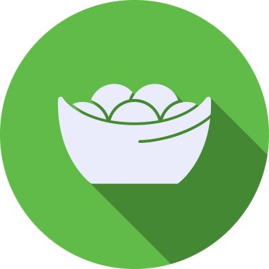 Yumurta ikonu vektör illüstrasyonu