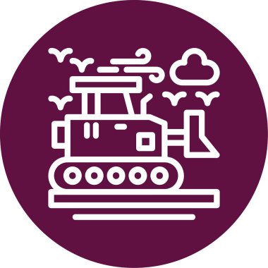 Bir çiftlik simgesinin vektör illüstrasyonu