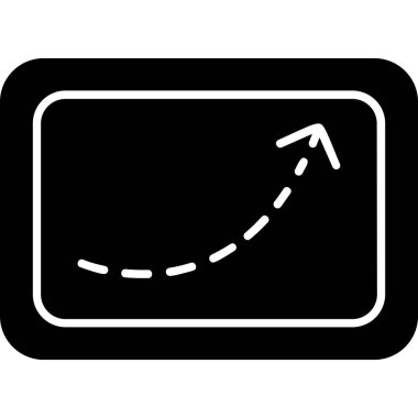 Beyaz arkaplanda izole edilmiş ok simgesi, vektör illüstrasyonu