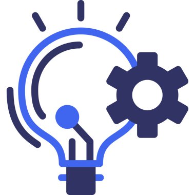 Ampul. Web simgesi basit illüstrasyon