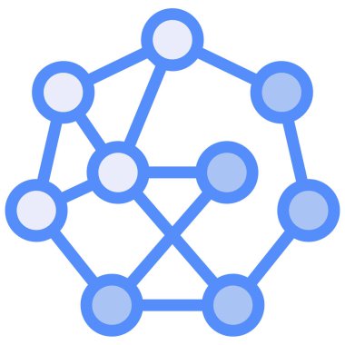 şebeke. Web simgesi basit illüstrasyon