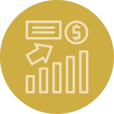 Dolar sembolü olan para vektör simgesi kolayca değiştirilebilir veya düzenlenebilir