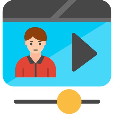 video oynatıcı vektör simgesi