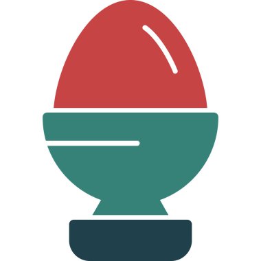 Yumurta. Web simgesi basit illüstrasyon