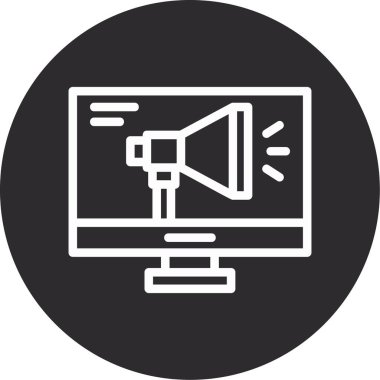 Sosyal Medya Ters, Vektör İllüstrasyonu