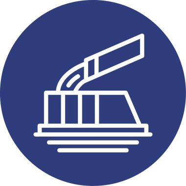 Bina. Web simgesi basit illüstrasyon