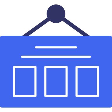 Banka. Web simgesi basit illüstrasyon