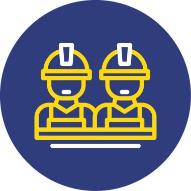 Kasklı bir adamın vektör çizimi