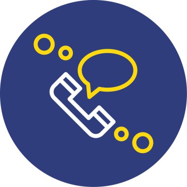 Sohbet simgesinin vektör illüstrasyonu