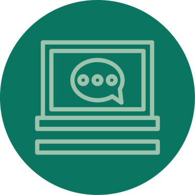 vektör dizüstü simgesi illüstrasyonu