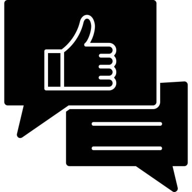 Geri besleme simgesi vektör illüstrasyonu