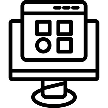 Web tasarım vektörü simgesi