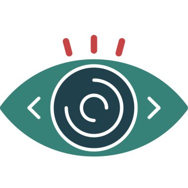 Göz simgesi vektör illüstrasyonu